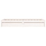 vidaXL Cadre de lit sans matelas avec tiroirs blanc 90x200 cm