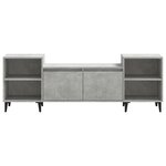 vidaXL Meuble TV Gris béton 160x35x55 cm Bois d'ingénierie