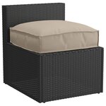 vidaXL Coussin de palette pour siège Taupe 50x50x12 cm en tissu Oxford