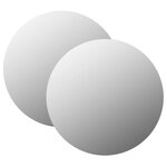 vidaXL Miroirs muraux 2 Pièces 60 cm Rond Verre