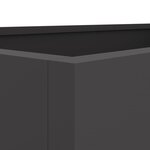 vidaXL Jardinière noir 62x47x46 cm acier laminé à froid