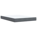 vidaXL Sommier à lattes de lit et matelas Gris foncé 140x200cm Velours