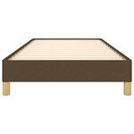 vidaXL Cadre de lit sans matelas marron foncé 80x200 cm tissu