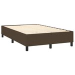 vidaXL Cadre de lit sans matelas marron foncé 120x200 cm tissu