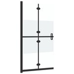 vidaXL Paroi de douche pliable Verre ESG demi-dépoli 110x190 cm