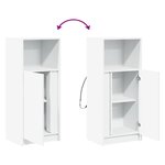 vidaXL Buffet avec LED blanc 42 5x34x100 cm bois d'ingénierie