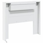 vidaXL Armoire tête de lit avec LED blanc 120x16 5x103 5 cm