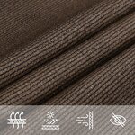 vidaXL Voile d'ombrage 160 g/m² Marron 2x3 m PEHD