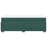 vidaXL Sommier à lattes de lit avec matelas Vert foncé 90x200 cm