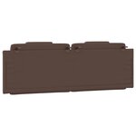 vidaXL Coussin de tête de lit marron 160 cm similicuir