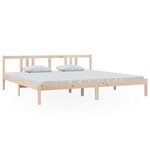 vidaXL Cadre de lit Bois massif 200x200 cm