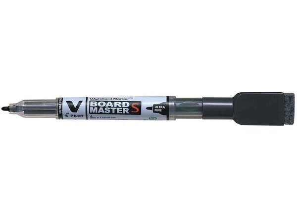 Marqueur tableau blanc V BOARD MASTER S avec effacette Pte Ultra Fine Noir PILOT