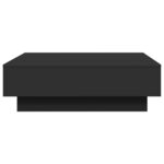 vidaXL Table basse Noir 90x90x28 cm Aggloméré