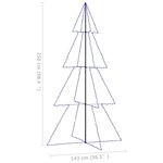 vidaXL Arbre de Noël cône 360 LED d'intérieur/d'extérieur 143x250 cm