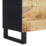 vidaXL Meuble TV 105x33x46 cm Bois massif de manguier