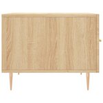 vidaXL Tables basses 2 Pièces chêne sonoma 50x50x40 cm bois d'ingénierie