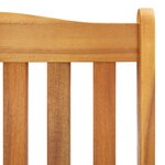 vidaXL Chaise à bascule bois d'acacia massif