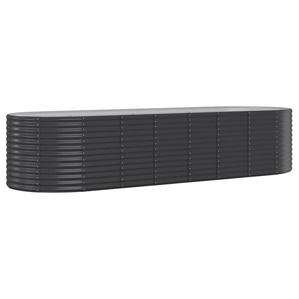 vidaXL Lit surélevé de jardin Acier enduit de poudre Anthracite