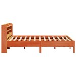 vidaXL Cadre de lit sans matelas cire marron 140x200cm bois pin massif