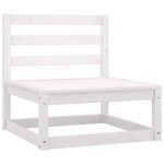Salon de jardin meuble d'extérieur ensemble de mobilier 3 pièces blanc bois de pin massif 02_0016022