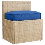 vidaXL Coussin de palette siège bleu royal 60x40x8 cm en tissu Oxford