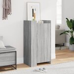 vidaXL Armoire à chaussures sonoma gris 52x37 5x100 cm