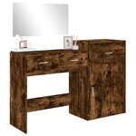 vidaXL Ensemble de coiffeuse 3 Pièces chêne fumé bois d'ingénierie