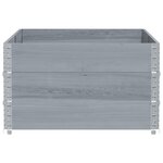 vidaXL Jardinière gris 150x100 cm bois de pin massif