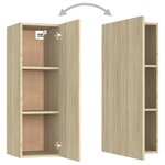 vidaXL Ensemble de meubles TV 4 Pièces Chêne sonoma Bois d'ingénierie