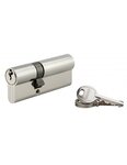 THIRARD - Cylindre de serrure double entrée SA  30x50mm  anti-arrachement  nickel  vis 40mm3 clés