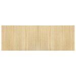 vidaXL Tapis rectangulaire naturel clair 70x200 cm bambou