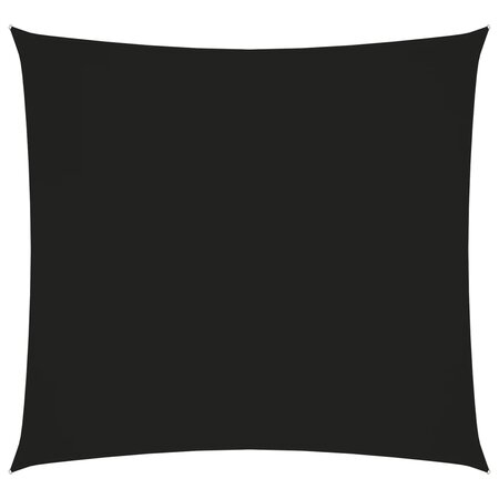 vidaXL Voile de parasol tissu oxford carré 5x5 m noir
