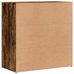 vidaXL Buffets 2 Pièces chêne fumé 79x38x80 cm bois d'ingénierie