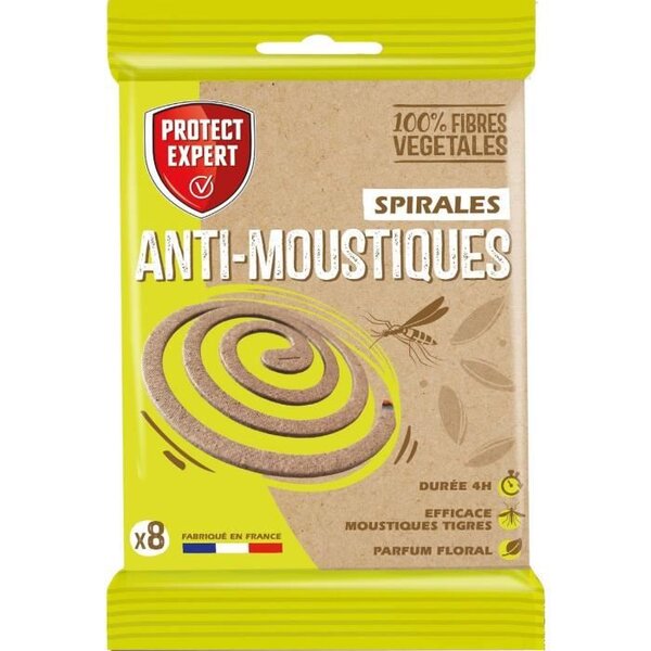 PROTECT EXPERT Spirale anti-moustiques SPIRNAT8 - x8