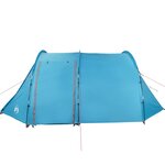vidaXL Tente de camping tunnel 4 personnes bleu imperméable