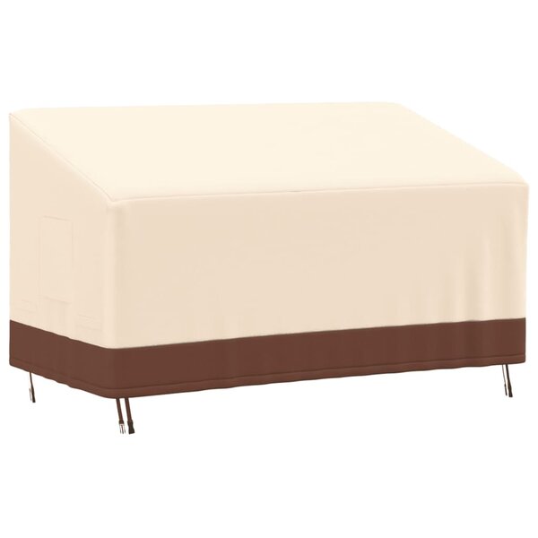 vidaXL Housse de banc 3 places beige 159x84x56/81 cm oxford 600D
