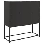 vidaXL Buffet noir 100 5x39x107 cm acier laminé à froid
