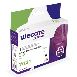 Cartouche jet d'encre remanufacturée, compatible pour epson t7021, t7021, pack unitaire noir