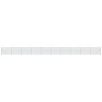 vidaXL Clôture en mailles de chaîne avec bride argenté 1 6x25 m