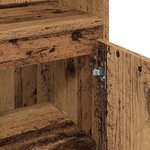 vidaXL Ensemble de meubles de salle de bain 3 pièces Bois vieilli Bois reconstitué