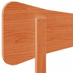 vidaXL Tête de lit cire marron 140 cm bois massif de pin
