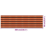 vidaXL Écran de balcon Multicolore 90x300 cm PEHD
