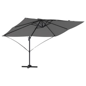 vidaXL Parasol Déporté Anthracite Polyester  Acier Émaillé Grand