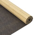 vidaXL Tapis rectangulaire naturel clair 100x300 cm bambou