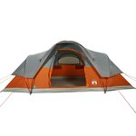 vidaXL Tente familiale à dôme 9 personnes orange imperméable
