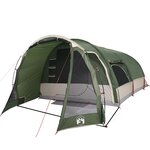 vidaXL Tente familiale tunnel 8 personnes vert imperméable