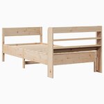 vidaXL Cadre de lit sans matelas 75x190 cm bois de pin massif
