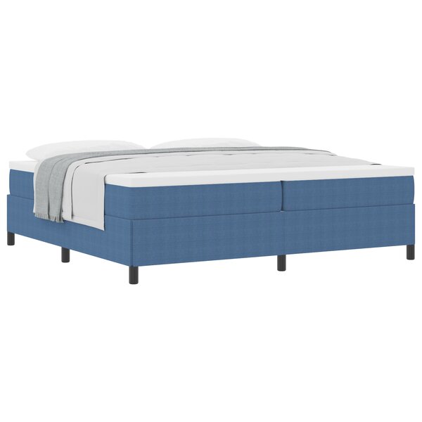 vidaXL Cadre de lit Bleu 200x200 cm en Velours Côtelé
