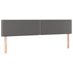 vidaXL Sommier à lattes de lit avec et matelas et LED Gris 160x200 cm