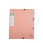 Boite De Classement Cartobox Livrée À Plat Dos 60mm Carte Lustrée Aquarel - A4 - Couleurs Assorties - X 10 - Exacompta
